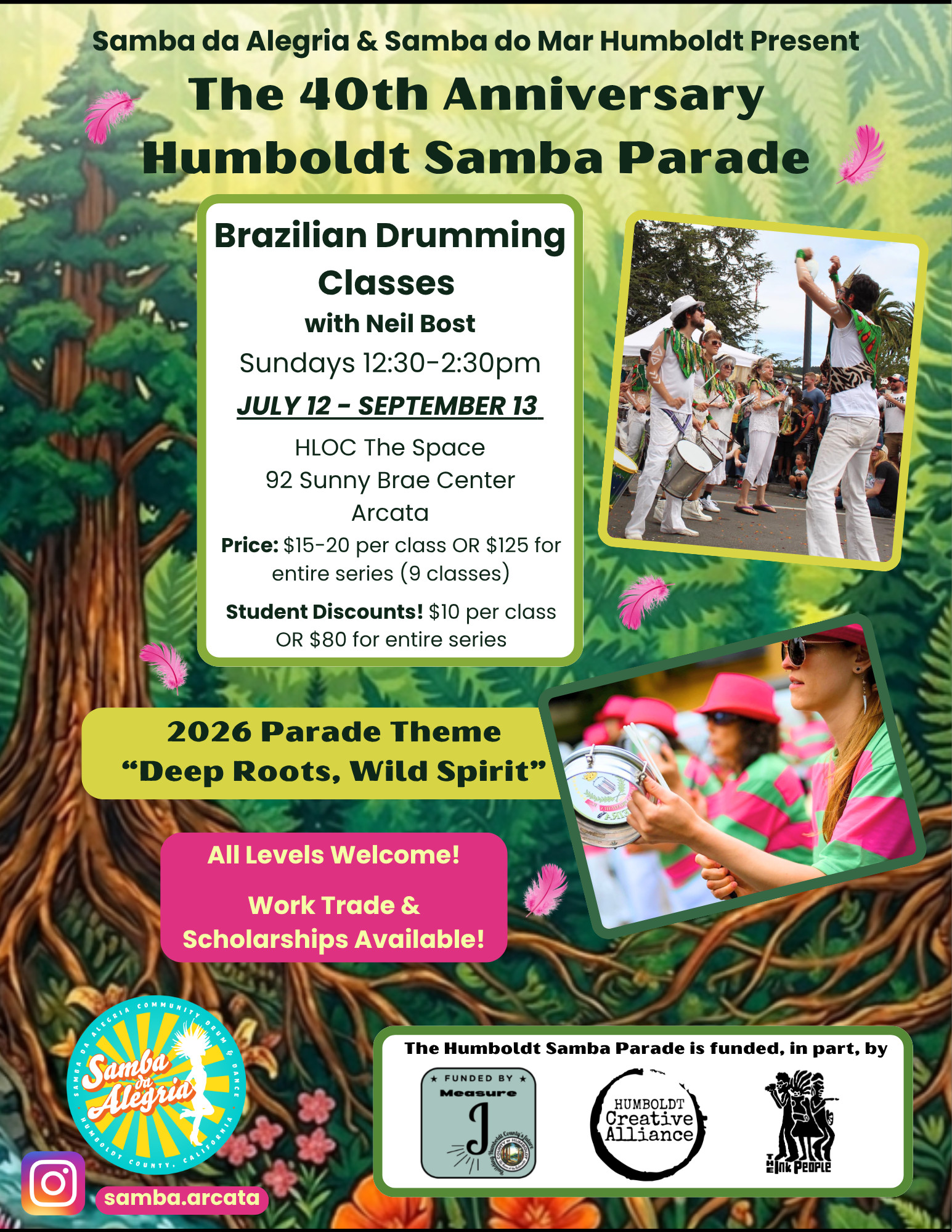 Samba Parade Drumming Classes