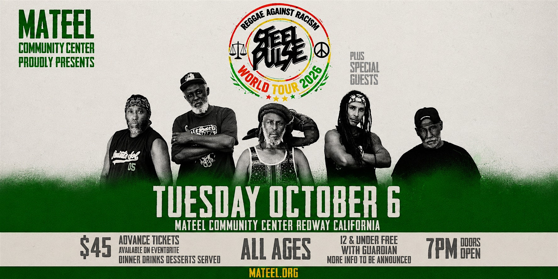 Steel Pulse: Reggae Against Racism  World Tour 2026