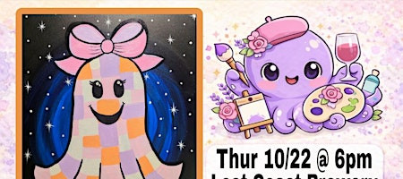 Quilty Ghost Paint Night at Lost Coast Brewery