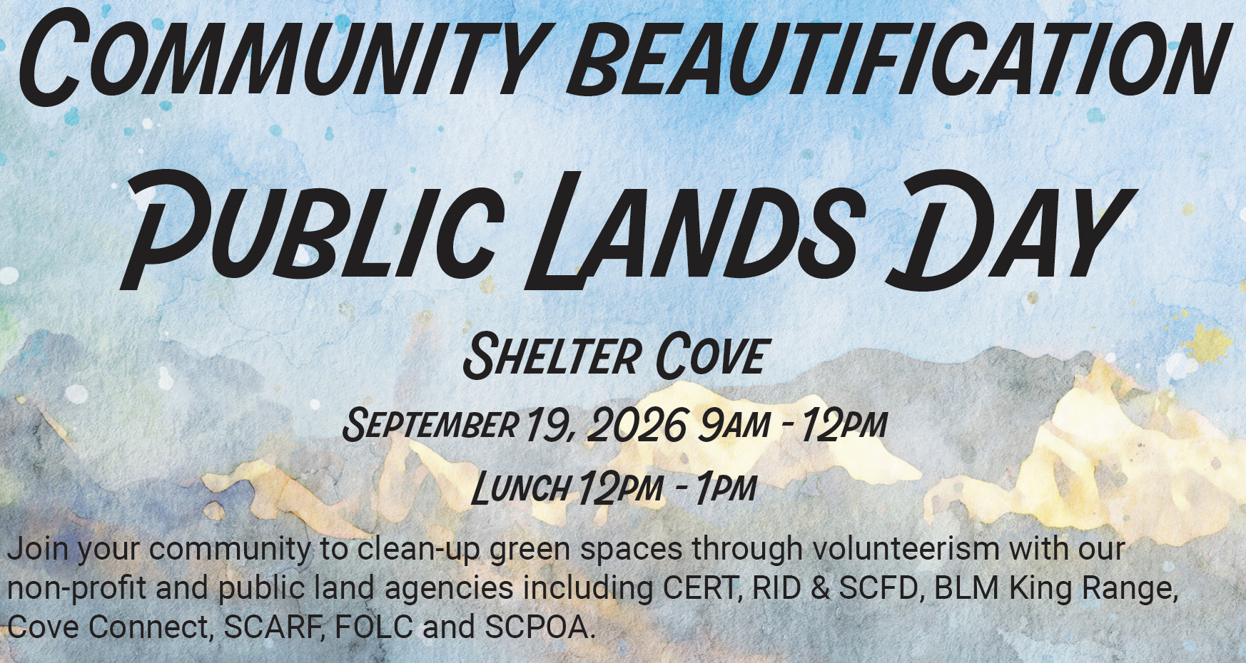 Community Beautification Public Lands Day