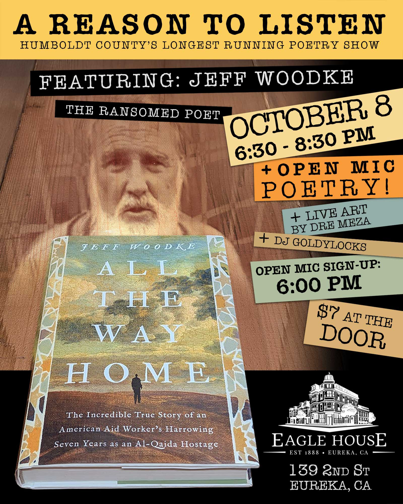 'A Reason to Listen' October Poetry Show