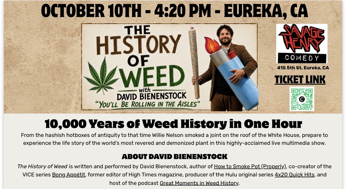 History of Weed Comedy Show