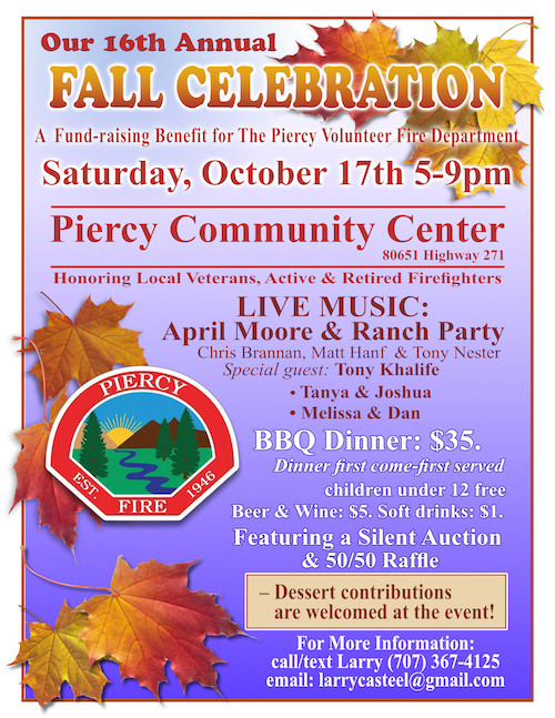 16th annual Piercy Fall celebration