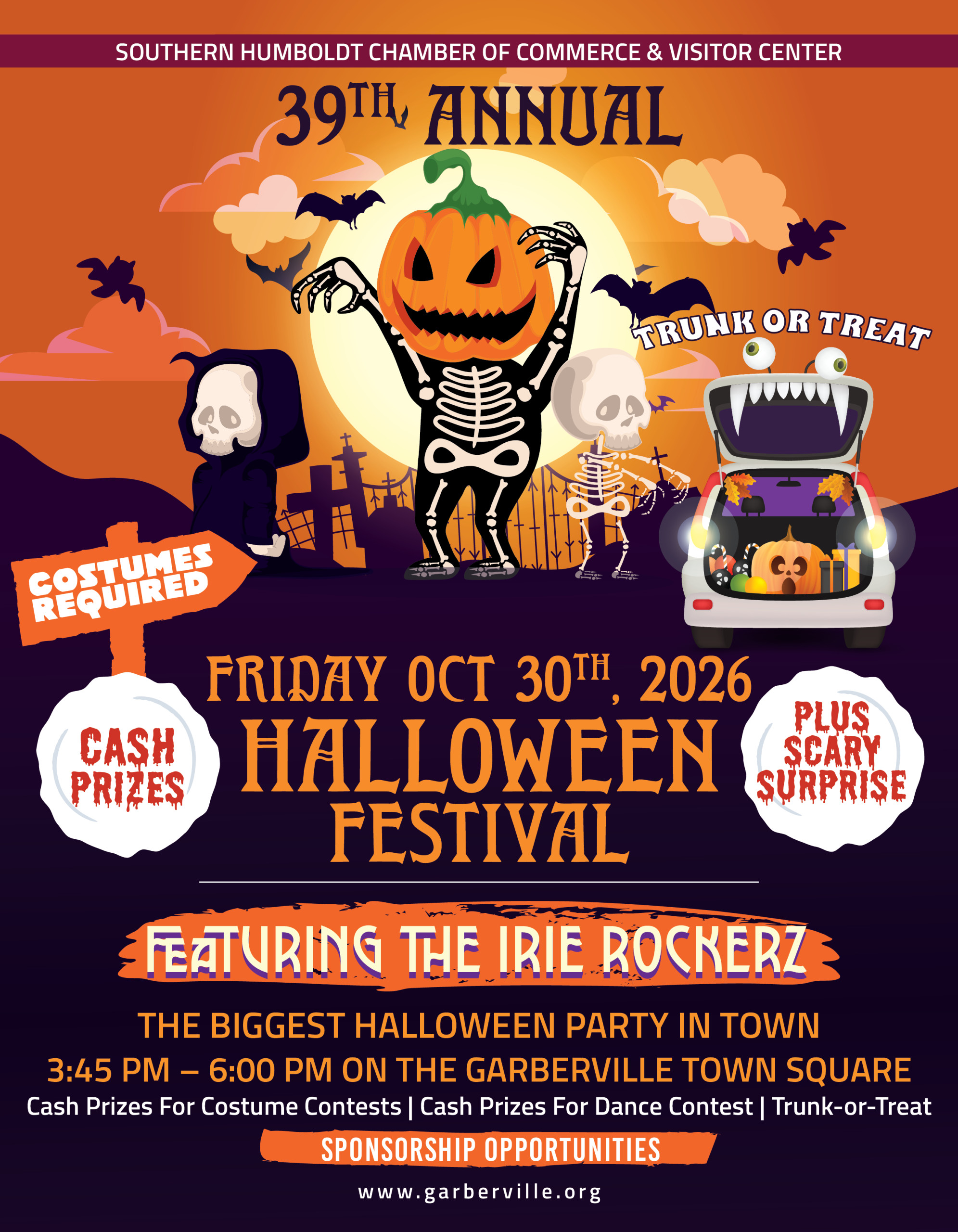 39th Annual Halloween Festival On The Garberville Town Square