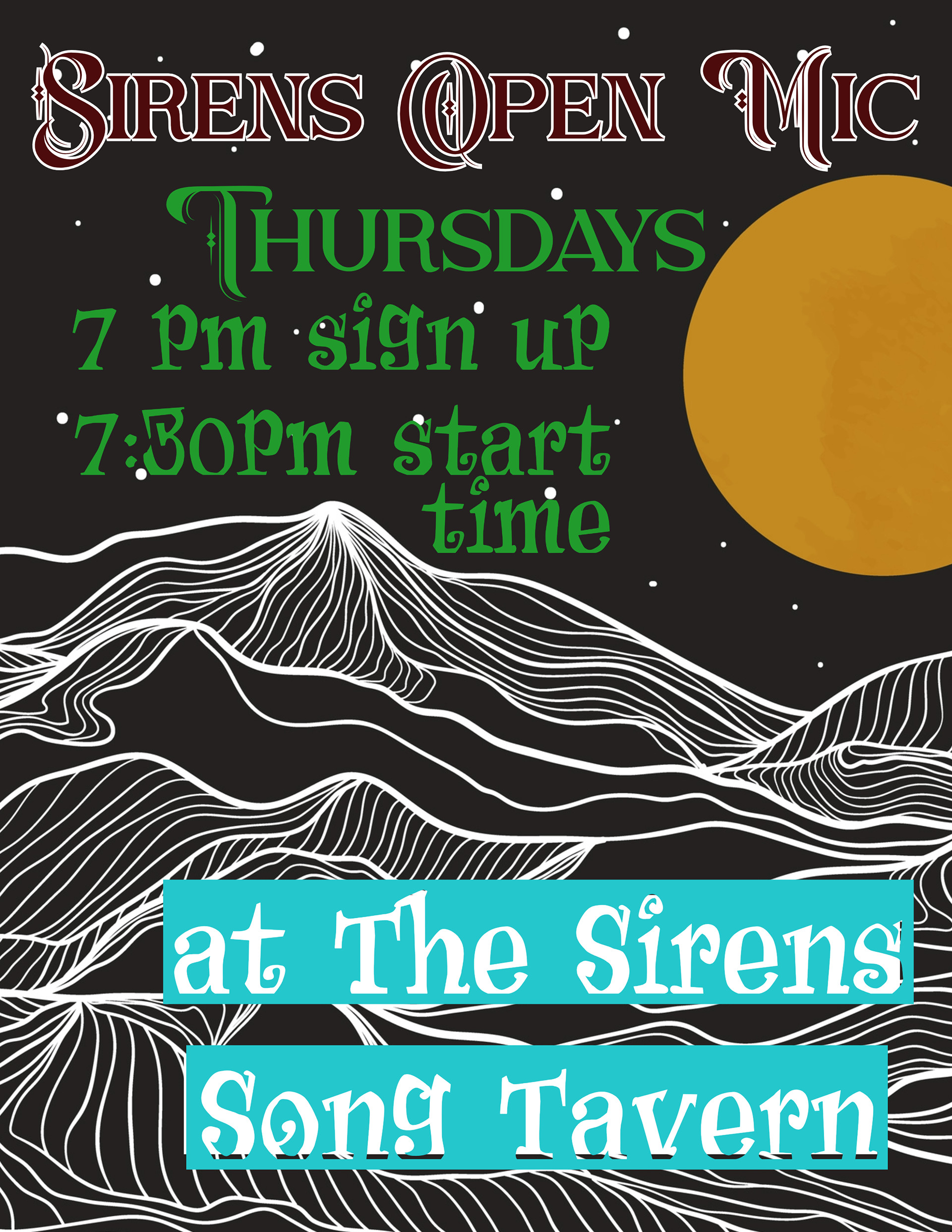 Sirens Open Mic