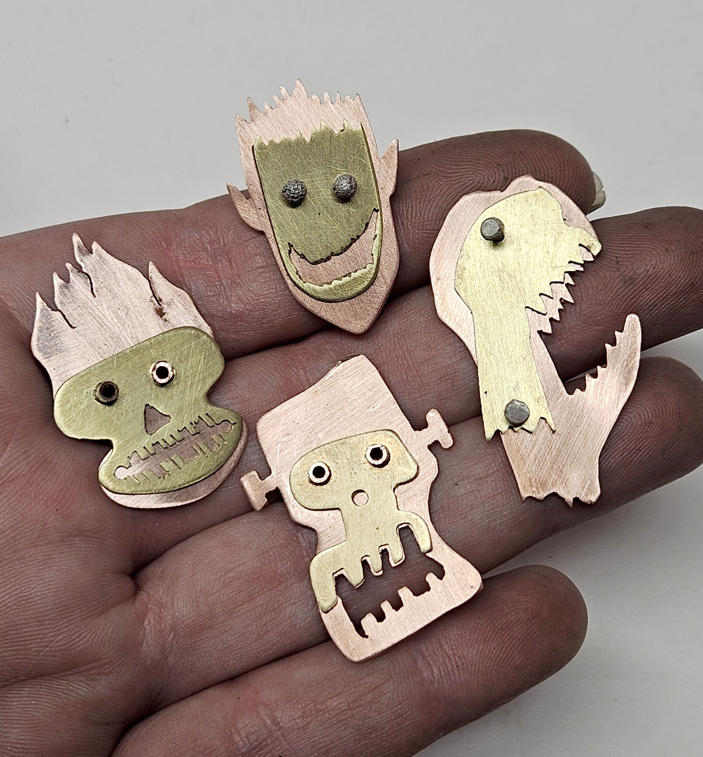 Workshop: Riveted Monster Pins