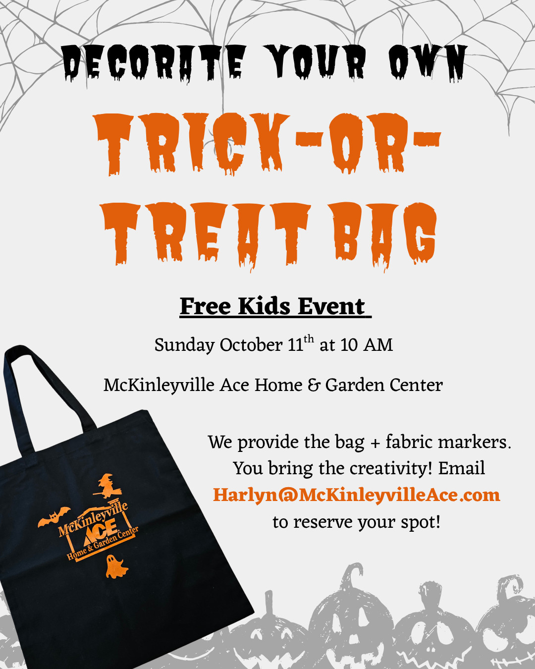 Decorate Your Own Trick-Or-Treat Bag!