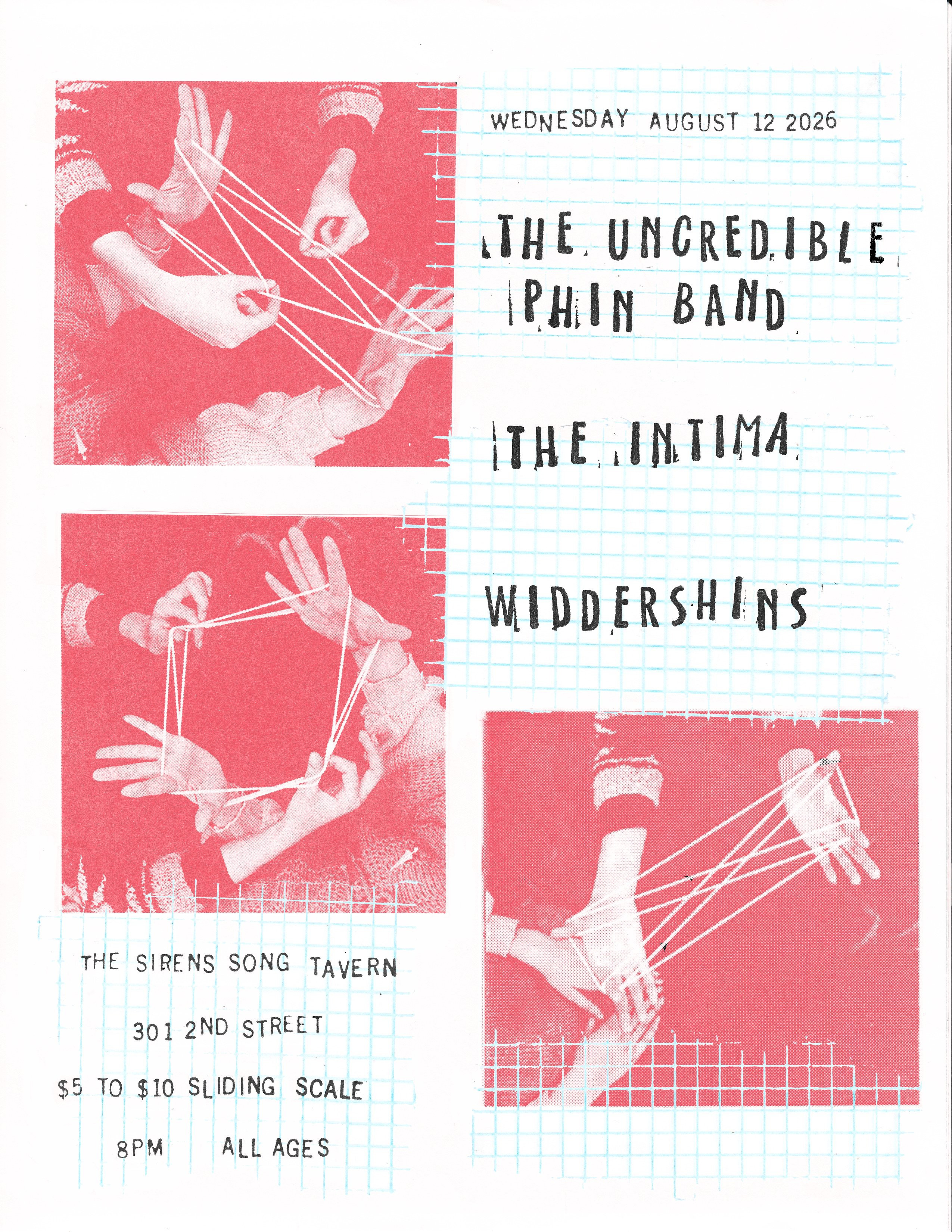 The Uncredible Phin Band w/ The Intima & Widdershins
