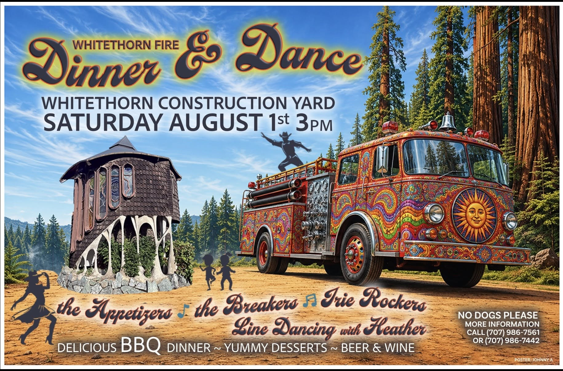 Whitethorn Volunteer Fire Department BBQ Dinner Dance Fundraiser