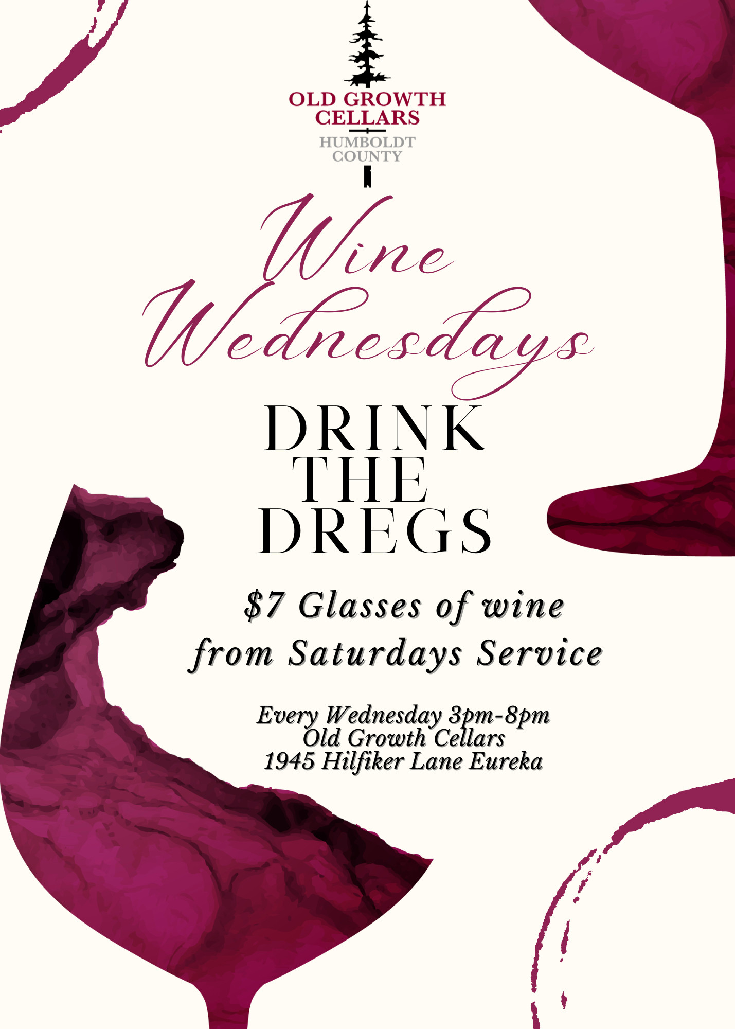Wine Wednesdays-Drink the Dregs Night at OGC