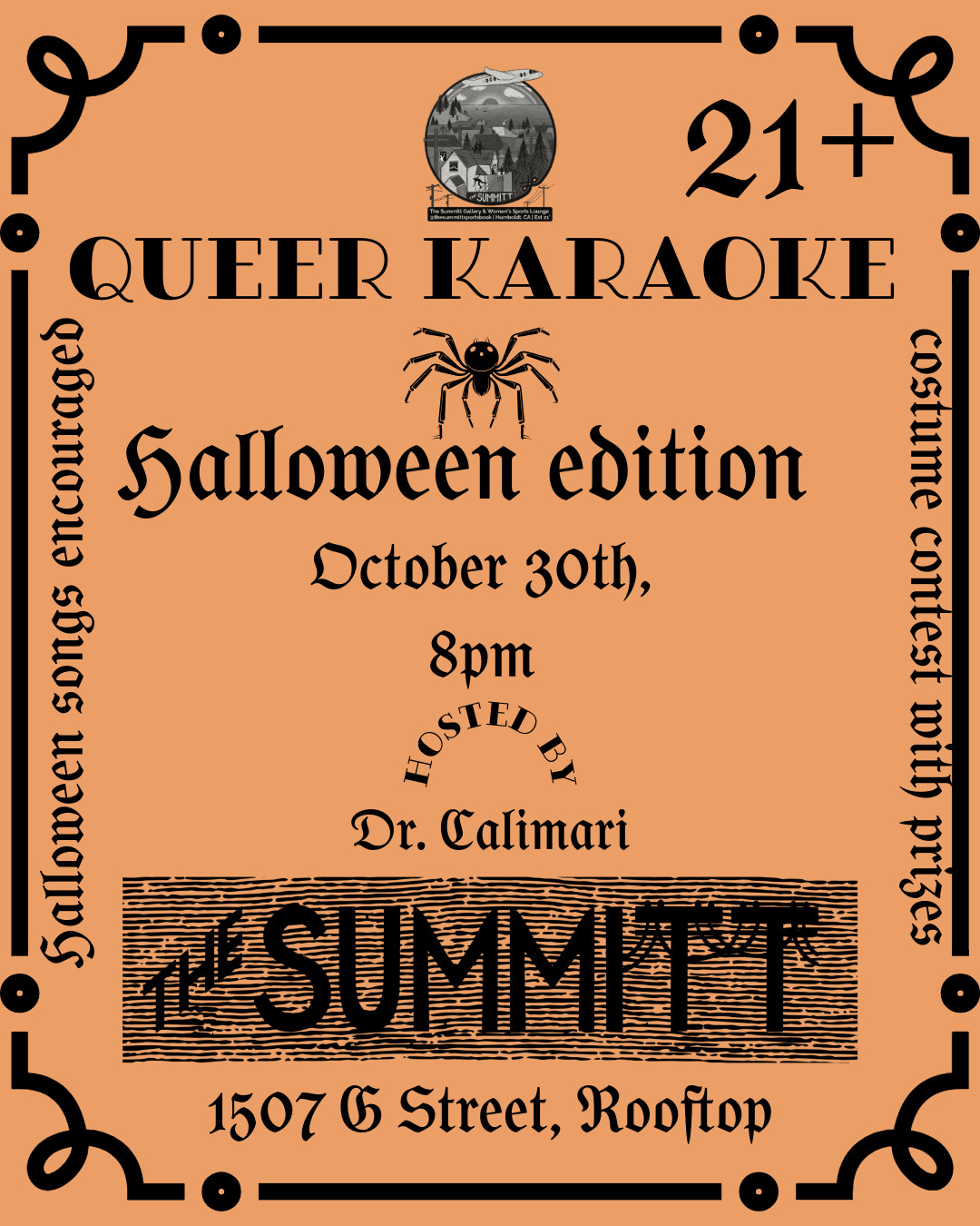 Queer Karaoke - Halloween Edition - at The Summitt with Dr. Calimari!!